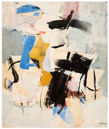 AFRO, Udine 1911 - Zurigo 1970, L'Argentario 1959, Tecnica mista ad olio...