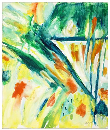 ANTONIO CORPORA, Tunisi 1909 - Roma 2004, Mediterraneo 1995, Acrilico su tela...