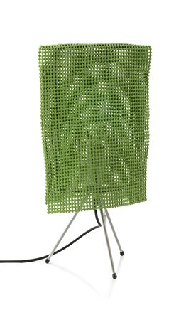 FERDINANDO & HUMBERTO CAMPANA, Lampada, Struttura in metallo con panno verde...