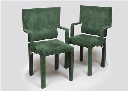 PAOLO PIVA, Adria 1950, Quattro sedie Modello Artona Fine anni '70 per B&B...