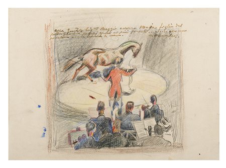 ALFONSO AMORELLI, Sambuca Zabut 1898 - Palermo 1969, La cavallina, Matite...