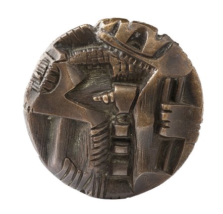 UBERTO BONETTI, Viareggio 1909 - 1993, Senza titolo, Bassorilievo circolare...