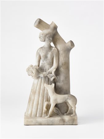 Anonimo, scultura in marmo ascrivibile al Novecento Italiano, raffigurante...