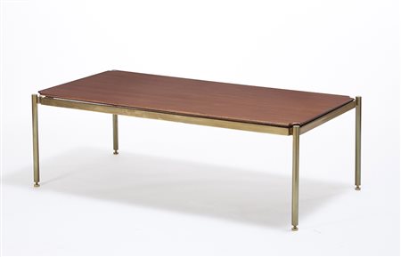 Osvaldo Borsani ( 1911 - 1985) Tavolo basso con piano impiallacciato in...