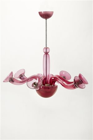 Orni Halloween Lampadario a sei braccia, modello "Leda". Produzione Veart,...