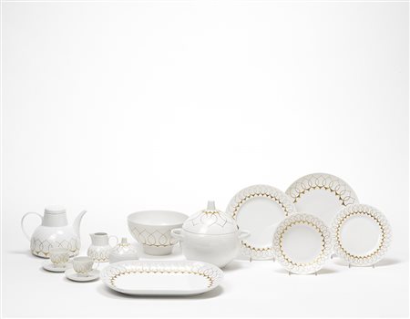 Bjorn Wiinblad , Danimarca 1918 , 2006 Parte di servizio di piatti modello...