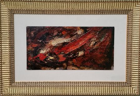 D. Gigli (Domenico Coppola) "s.tit." olio su tavola - cm 20x40