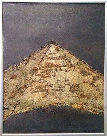 Darton Watkins "s.tit." - 1970 - Applicazioni su cartone - cm 37x29 - opera...