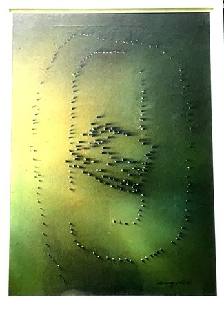 Morgante "s.tit." - olio su tela - cm 70x50 -opera incorniciata - Firma in...