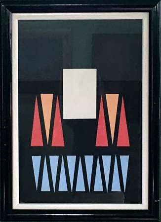 Antonio Bertone "La luce del bianco" - 1990 -acrilico su cartone - cm 50x38...