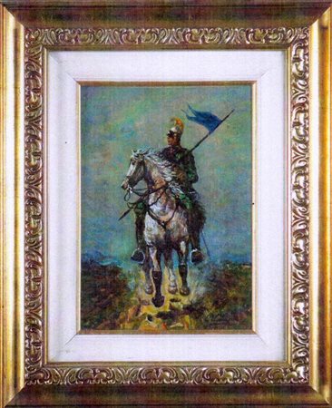 Giovan Francesco Gonzaga "Cavaliere di Savoia" - Olio su tela - cm 35x25 -...