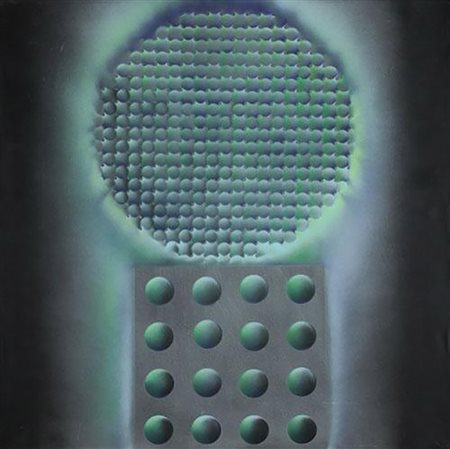 Franco Costalonga "Strutturazione" 2000 - Acrilico su tela - cm 70x70 -...