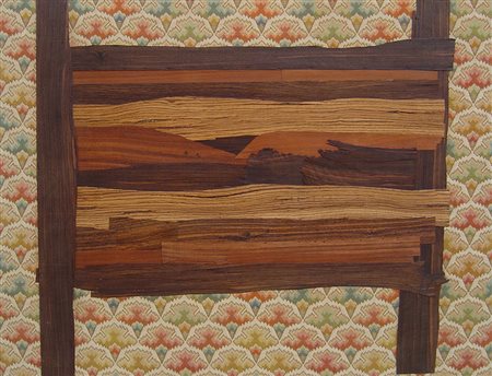 Enrico Baj "La grande tavola" 1961 - Collage di legno su passamaneria su...