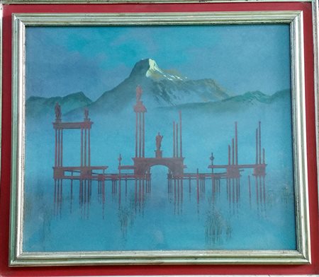 Gaston Bogaert "Ajoncs" - Olio su tavola - cm 60x70 - Firma e titolo al...