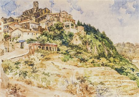 ROBERTO RAIMONDI Roma 1877 - 1961 Genzano, 1938 Acquarello su carta, 50 x 69...