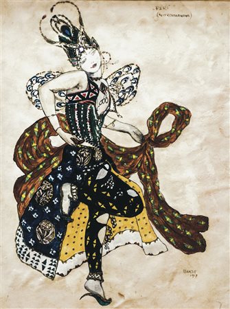 LÈON BAKST Grodno 1866 - Parigi 1924 Bozzetto per costume del balletto ‘Le...