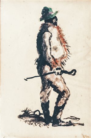 FELICE CARENA Cumiana 1879 - Venezia 1966 Il brigante, 1947 (Bozzetto per...