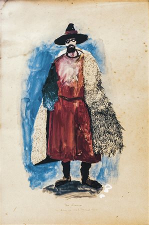 FELICE CARENA Cumiana 1879 - Venezia 1966 Uno straniero, 1947 (Bozzetto per...