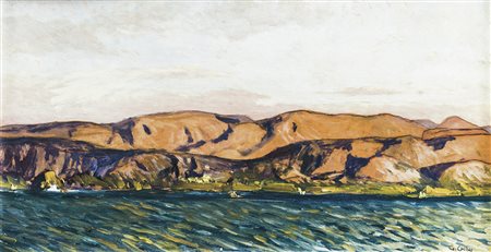 GALILEO CHINI Firenze 1873 - 1956 Costa Siciliana (Terre arse), 1930 circa...