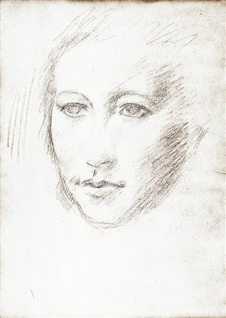 UBALDO OPPI Bologna 1889 - Vicenza 1942 Volto di donna, 1922 - 24 Matita su...