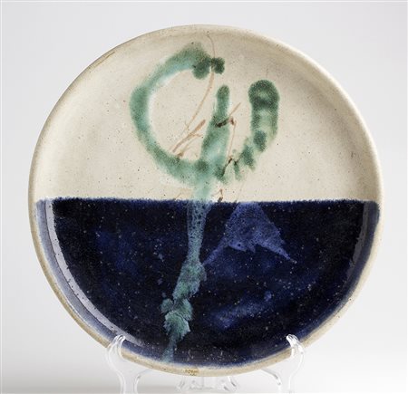 GUIDO GAMBONE Montella 1909 - Firenze 1969 Piatto da muro Terracotta smaltata...