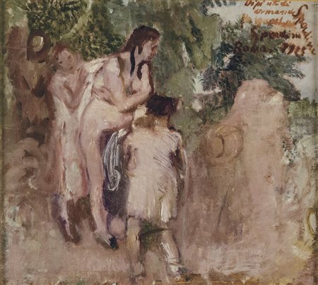 ARMANDO SPADINI Firenze 1883 - Roma 1925 Bozzetto per le “Bagnanti”, 1923...