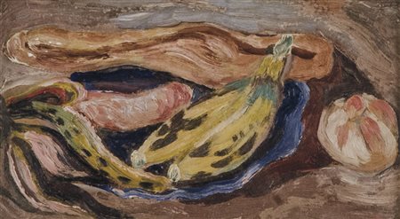 CARLO LEVI Torino 1902 - Roma 1975 Natura morta, Anni ‘30 Olio su cartoncino,...