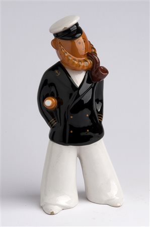 GIOVANNI CIANGOTTINI (ROMETTI - UMBERTIDE) Marinaio con pipa, 1933 Scultura...