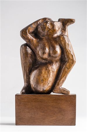 ANNIBALE ZUCCHINI Ferrara 1891 - Garbagnate (MI) 1970 Contorsionista Scultura...