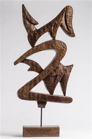 ANNIBALE ZUCCHINI Ferrara 1891 - Garbagnate (MI) 1970 Uccelli Scultura in...