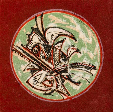 UMBERTO MASTROIANNI Fontana Liri 1910 - Marino 1998 Astratto geometrico, fine...