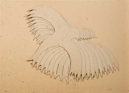 MARIO CEROLI Castel Frentano 1938 Rondini Collage di cartoni, es. non...