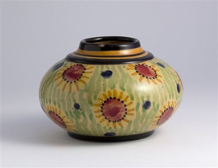 RENATO BASSANELLI Civita Castellana 1896 - Roma 1973 Vasetto decorato a...