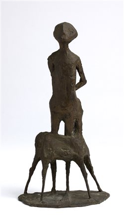 ALFIO CASTELLI Senigallia 1917 - Roma 1992 Pastore, Anni ‘60 Scultura in...
