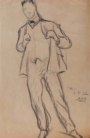 RAM (Ruggero Michahelles) Firenze 1898 – 1976 Figura maschile, 1923...