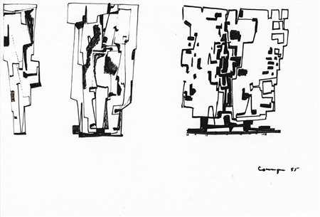 PIETRO CONSAGRA Mazara del Vallo (Trapani) 1920 - Milano 2005 Studio per...