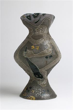 SALVATORE MELI Comiso (Ragusa) 1929 - Roma 2011 Vaso con figure, 1952...