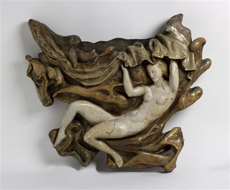 PIETRO MELANDRI Faenza 1885 - 1976 Fioriera con nudo di donna, 1925 circa...