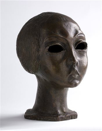 FELICE CASORATI Novara 1883 - Torino 1963 Ada, 1913 Scultura in bronzo, n....