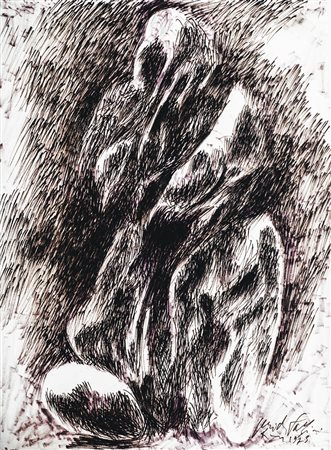 PERICLE FAZZINI Grottammare 1913 - Roma 1987 Studio per scultura, 1973 China...