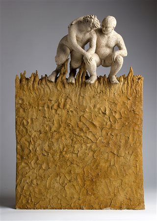 EMANUELE DE REGGI Firenze, 1957 Povero Diavolo, 1993 Terracotta, 64 x 43 x 18...