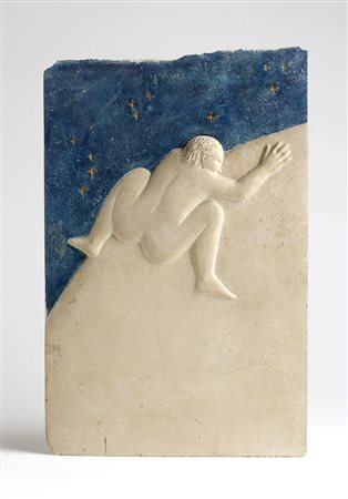 EMANUELE DE REGGI Firenze, 1957 A cavallo della luna, 1991 Bassorilievo in...