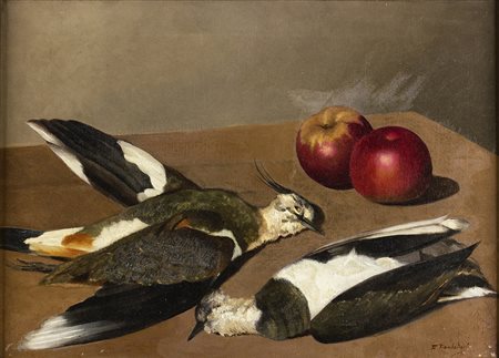 FRANCESCO TROMBADORI Siracusa 1886 - Roma 1961 Natura morta con mele e...