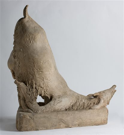 MARIO PORCÙ Villamassargia (Sardegna) 1917 - Savona 2001 Capra Scultura in...