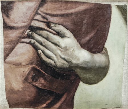 LINO FRONGIA Montecchio (Reggio Emilia) 1958 Strappo Olio su tela, 29,2 x 34...