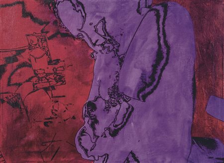 TANO FESTA Roma 1938 - 1988 Senza titolo, 1976 Acrilico su tela, 56 x 75 cm...