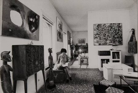 Cameraphoto Peggy Guggenheim - 1962 fotografia in bianco e nero. Esemplare...