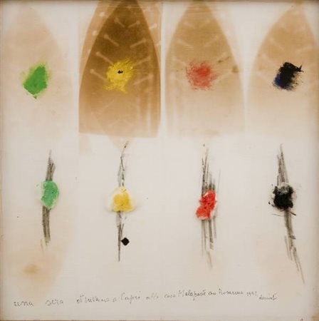 Giuseppe Desiato Una sera d’inverno a Capri - 1992 tecnica mista e...