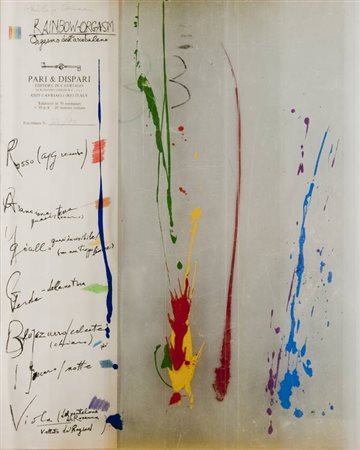 Philip Corner Rainbow-orgasm - 1979 Tempera, inchiostro su parti mobili in...