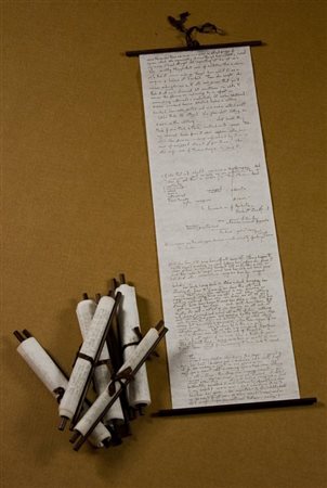 Philip Corner Real fantastic - 1978 opera composta da 6 pergamene a...